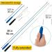 12 PCS Feather Teaser Cat Toy 2 Pcs Retractable Interactive Cat Teaser Rods 10 Pcs Replacement Colorful Feather Refills with Bells Feather Dangler Funny Exercise for Indoor Cat Kitten Catcher - Buy Online on GoSupps.com