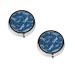 Blue Dragonfly Printed Mini Round Pill Box Pill Box 3 Compartment Medicine Pill Case Pill Organizer Travel Pillbox Portable Pill Box for Pocket Home Office Use