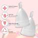 M Muncaso Menstrual Cup 2 Pack - Soft Flexible Medical Silicone Reusable Period Cup - White | Eco-Friendly Menstruation Solution - Buy Online on GoSupps.com