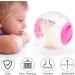 2 Pieces Hamster Ball 12cm Small Animals Dwarf Hamster Ball Transparent Spinning Running Wheel Small Animals Cage Accessories (Red + Yellow) - Buy Online on GoSupps.com