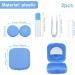 Buy Portable Contact Lens Container Set - Silicone Lens Inserter & Remover Travel & Home Use - 2 Pieces (Black & Blue) - Buy Online on GoSupps.com