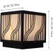 Courtyard Light Solar LED Pillar Light Classic Square Column Head Lamp IP65 Waterproof Outdoor Column Lamp Garden Grass Pillar Lantern for Courtyard Villa Decoration Landscape Lamp - Buy Online on GoSupps.com