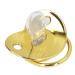 Fashionable Rhinestone Baby Pacifier with Chain Clip - Exquisite Letter B Design for Home & Travel - Buy Online on GoSupps.com
