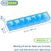 EZY DOSE 7-Day Pill Organizer & Vitamin Case with Small Compartments - Blue (67005BL) - Buy Online on GoSupps.com