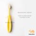 Smiling Whale Extra Soft Nano Toothbrush for Toddlers & Children - Gentle Micro Bristles, Tongue Cleaner - Yellow - Buy Online on GoSupps.com
