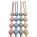 Baeymonkay Pacifier Clip Set - Silicone Cord Leashes with Woodern Clips | 2 Pack Teething Toy Holder for Baby Boy Girl | Food Grade Silicone | 0-3 Months Straps - Buy Online on GoSupps.com