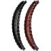 Rocita Long Banana Hair Clips - Black & Brown Dual Pack (15cm) - Buy Online on GoSupps.com