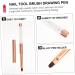 minkissy 1pc Nail Pen Nail Art Tip Brush Manicure Diy Pen Nail Painting Carving Pen Builder Nail Art Pen Nail Paint Kit Nail Gel 3d Plastic Rose Gold - Buy Online on GoSupps.com