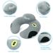 Uraqt Travel Pillows for Children - Soft Animal Neck Support Pillows for Car Aircraft & Train - Ideal Gray Baby Sleeping Cushions - Buy Online on GoSupps.com