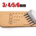 4mm White Steel Prong Leather Hole Punch Set for Leather Working - 1246 Stamping Board Diamond Lacing Stitching Chisel Set - Buy Online on GoSupps.com
