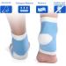 Moisturizing Spa Gel Socks for Dry Cracked Heels - Exfoliating Heel Treatment (Blue) - Buy Online on GoSupps.com