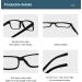 BLUELESS Vintage Reading Glasses for Men & Women - Black +1.00 | Stylish & Comfortable 1.0x Magnification - Buy Online on GoSupps.com