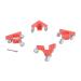 Vestil CMD-A-NS-200-4PK Aluminum Corner Mover Dolly | Narrow Slot 4 Pack | 200 Lb Capacity | Red - International Shipping Available - Buy Online on GoSupps.com