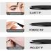 Professional Stainless Steel Tweezers Set for Eyebrows and Facial Hair Removal - 3.8inch Black (3 Count) | Precision Tweezers for Splinters and Ingrown Hairs - Buy Online on GoSupps.com