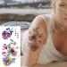 Yesallwas 6 Sheet Temporary Tattoo Sticker Set - Flowers Rose Lotus Butterfly Design - Waterproof and Long Lasting Body Art for Women and Girls - Buy Online on GoSupps.com