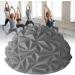 PVC Stress Relief Massage Ball for Yoga & Muscle Relaxation | Semicircle Foot Massager (Silver) - Buy Online Internationally - Buy Online on GoSupps.com