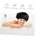 FOMIYES Adjustable Buckle Curly Hair Shower Cap for Women - Black 29x22cm - Buy Online on GoSupps.com
