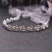 Topqueen Pearl Bride Hair Tiara | Rhinestone Bridal Jewelry Headband | Wedding Hair Accessories for Women & Girls (Silver-Organza White) - Buy Online on GoSupps.com