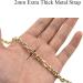 HAHIYO Mini Pochette Purse Chain Strap Thin Wide 6mm for LV Length 43.3 inches Thick 2mm Shiny Gold for Shoulder Cross Body Sling Handbag Wallet Clutch Comfortable Flat Metal Strap 1 Pack Gold 43.3 Inches Length - Buy Online on GoSupps.com
