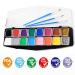 Maydear Face Paint Kit for Kids - 14 Large Water Based Paints with 2 Glitter - Professional Palette, Safe for Sensitive Skin - Buy Online on GoSupps.com