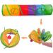 Andiker Cat Tunnel: Collapsible Pet Tube Toy for Indoor/Outdoor Fun - 2 Hole Design with Fun Ball - 25 * 120cm - Buy Online on GoSupps.com