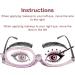 Bnoyoneras Makeup Reading Glasses for Women - Light Foldable & Rotatable Magnification - Stylish Eye Makeup Glasses - 2.50 Purple - Buy Online on GoSupps.com