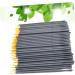 Baluue 100pcs Wand Applicator Eyeliner Liquid Eye Makeup Brushes White Liquid Eyeliner White Eye Liner 15cmX10cm Orange - Buy Online on GoSupps.com