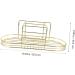 Alipis 3 STK Toothbrush Dispenser & Holder - Stylish Bathroom Storage for Electric Toothbrushes - Wall-Mounted Toothpaste Organizer - Gold Iron Wave Design (28x11.5x9cm) - Buy Online on GoSupps.com