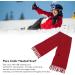 Electric Heated Scarf - 3 Temperature USB Winter Scarf with Tassels & Zipper - Red - Buy Online on GoSupps.com