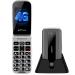 artfone F30 4G Senior Flip Mobile Phone for Older People Basic Big Button Phones for Elderly Dual SIM Free Unlocked Easy to Use SOS Button with Charging Dock(Grey)