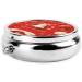 Christmas Bell Portable Metal Pill Box - Round Mini 3-Compartment with Hinged Fastening Design for Travel - Perfect for Small Pills - Black - Buy Online on GoSupps.com