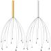 2 Pack Scalp Massager Head Massager Scratcher Tingler with 12Fingers Hair Scalp Scratcher for Deep Relaxation and Stress Relief (Golden &Silver) - Buy Online on GoSupps.com