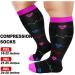 Diu Life 3 Pairs Plus Size Compression Socks - Wide Calf XL Knee High Stockings for Women & Men - Ideal for Nurses, Sports, and Fitness - 4XL - Buy Online on GoSupps.com