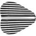 Premium Hair Towel Wrap with Button - Quick Drying Turban in Black and White Stripes | Ideal for All Hair Types - Buy Online on GoSupps.com