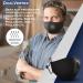 5 Layer Breathable Cotton Face Mask with Filter Reusable Black Face Masks Washable Uk with Adjustable Ear Straps Nose Wire & Replaceable Filters for Unisex Black 5 - Buy Online on GoSupps.com