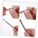 Double Ended Lipstick Brush - Portable Multifunctional Lip Cosmetic Applicator & Eyeshadow Brush | Beauty Makeup Accessory | Silver - Buy Online on GoSupps.com