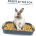 ROMISBABA 2pcs Box Rabbit Toilet Bunny Litter Toilet Guinea Pig Toilet Bunny Trainer Toilet Guinea Pig Cage Pp 27.00X18.80X4.00CM As Shown 1 - Buy Online on GoSupps.com