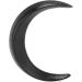 Moon Hairpin Fashion Moon Hair Stick Wooden Lightweight Accessories 2 Sizes Carved for Long Hair (Black) - Buy Online on GoSupps.com