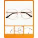 TIJN Blue Light Blocking Glasses,Computer/Gaming/Screen Bluelight Filter Eyeglasses for Women Men,Oversized Metal Frame - 03.rose Gold/Tortoise - Buy Online on GoSupps.com