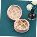 Zerodeko 2pcs Portable Jewelry Box Mens Earring Men Earring Small Earrings Container Girl Jewelry Earring Case Hoop Earrings for Girls Small Containers Watch Box Leather Travel Vintage 10X10X5CMx2pcs Pinkx2pcs - Buy Online on GoSupps.com