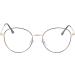Joxigo Retro Round Anti-Blue Light Computer Glasses - UV Protection No Prescription Metal Frame - Black & Gold with Protective Case - Buy Online on GoSupps.com