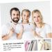 Mobestech 4pcs Toothbrush Set - Portable Toothpaste Gift for Lovers | Eco-Friendly PP Raw Material - Buy Online on GoSupps.com