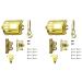 panjin 2X Clipper Modified Shell Hair Clipper Housing Cover for Replacement Accessory 8148 8591 Kit Golden