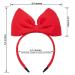 CHuangQi Bow Headband - Halloween/Christmas Cosplay Headdress for Women & Girls (Red) - Buy Online on GoSupps.com