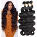 Body Wave Bundles Human Hair (20 22 24Inch) 10A Brazilian Human Hair Bundles Body Wave 3 Bundles 100% Unprocessed Brazilian Virgin Hair Body Wave 3 Bundles Human Hair Extensions Natural Black Color 20 22 24 Body Wave 3 B...