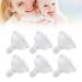Baby Pacifier 6 Pack - Safe Non-Toxic Silicone Leakproof for Newborns | International Shipping Available - Buy Online on GoSupps.com