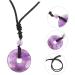 Buy Magiclulu 4-Piece Amethyst Stone Necklace Set - Portable Safety Buckle & Festival Accessories - International Shipping Available - Buy Online on GoSupps.com