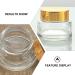 POPETPOP Lotion Travel Container Small Glass Containers 5.1X5.1X4CM Transparent Golden 1 - Buy Online on GoSupps.com