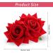 Qianyu Rose Flower Hair Combs Red Rose Flower Bohemia Flannel Elegant Hairpins Bride Hanfu Costume Hair Clips Decor Accessories for Women Girls Party Wedding Mother's Day Headpieces - Buy Online on GoSupps.com