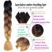 SHUOHAN 6 Packs Ombre Jumbo Braiding Hair Extensions 24 Inch - Blue White Red - High Temp Synthetic Fiber for Box Braids - Buy Online on GoSupps.com
